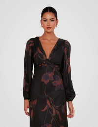 Cher Wrap Front Maxi Dress