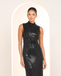 Cordelia High Neck Gown
