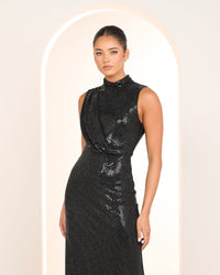 Cordelia High Neck Gown