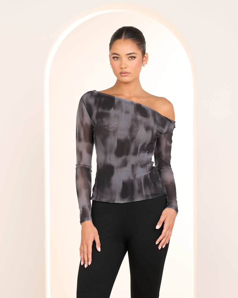 Cassie Asymmetric Neck Top