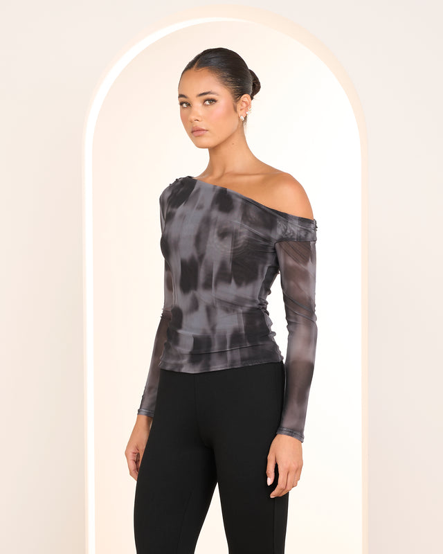 Cassie Asymmetric Neck Top