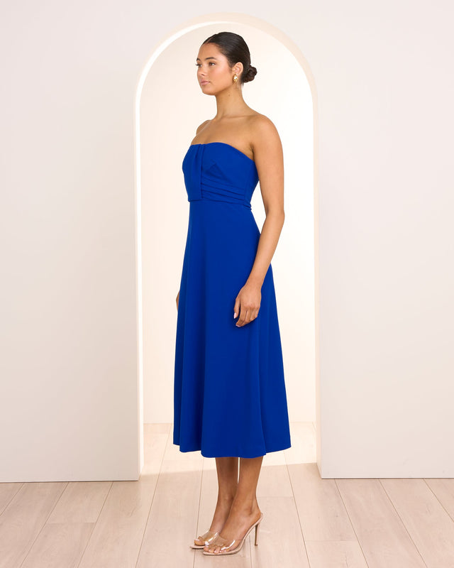 Lila Strapless Midi Dress