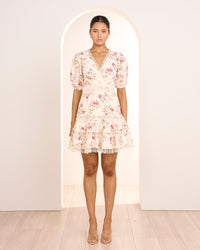 Havanna Puff Sleeve Mini Dress