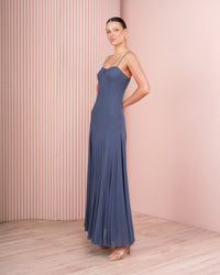 Anna Sleeveless Mesh Gown