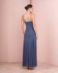 Anna Sleeveless Mesh Gown