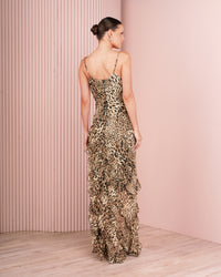 Viva Animal Print Gown