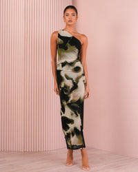 Olwin One Shoulder Maxi Dress