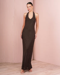 Selda Diamante Halter Gown