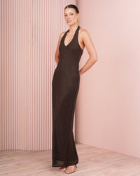 Selda Diamante Halter Gown