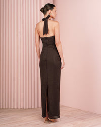 Selda Diamante Halter Gown