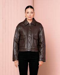 Brani Faux Leather Jacket