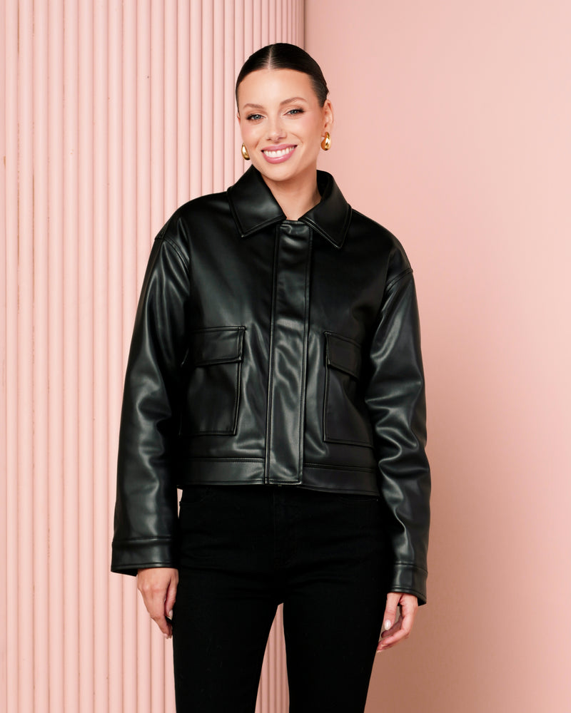 Brani Faux Leather Jacket