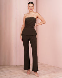 Joy Bootleg Pintuck Pants