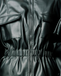 Jyn Cinch Waist Leather Jacket