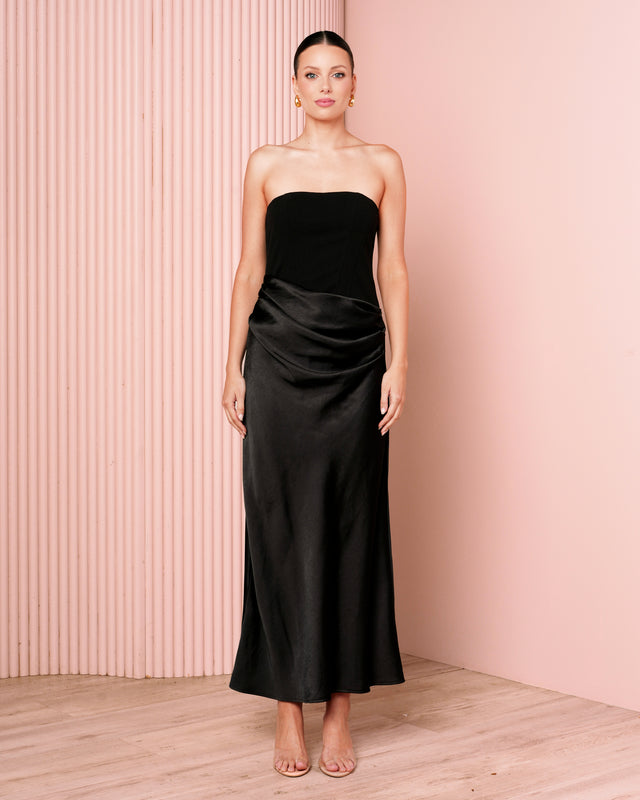Janecia Corset Midi Dress