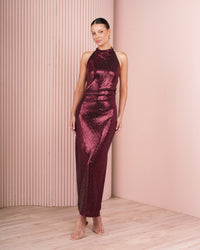 Fay Halter Neck Maxi Dress