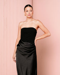 Janecia Corset Midi Dress