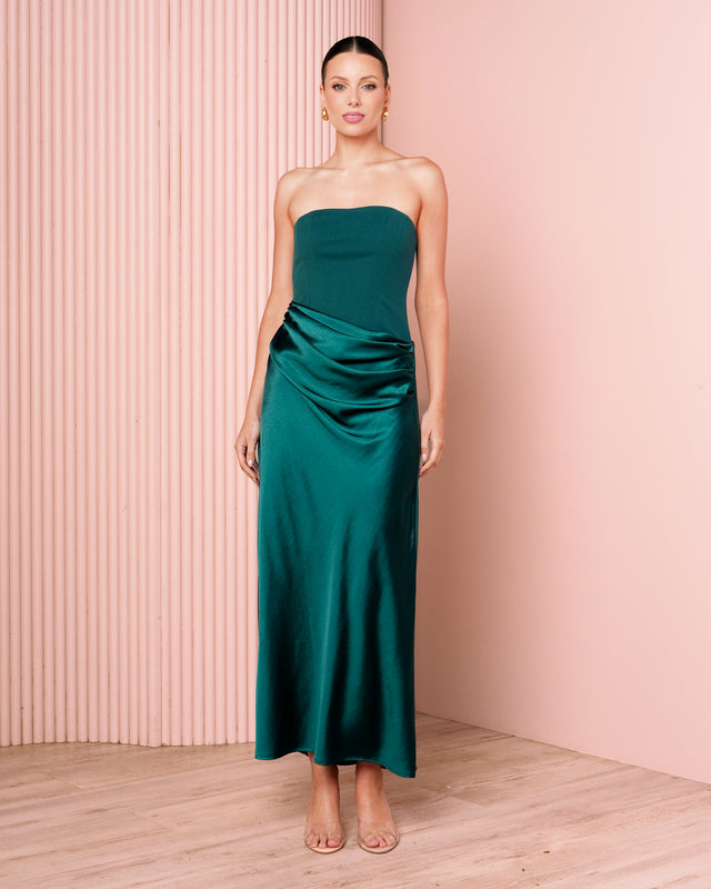 Janecia Corset Midi Dress