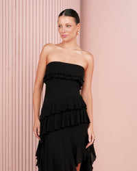 Winta Strapless  Ruffle Dress