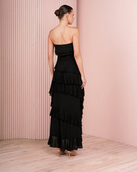 Winta Strapless  Ruffle Dress