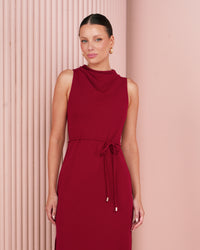 Wynna Cowl Neck Midi Dress