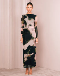 Nilos Long Sleeve Maxi Dress