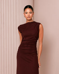 Pru Off Shoulder Mesh Dress