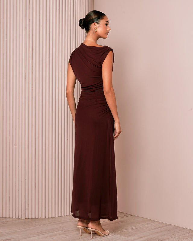 Pru Off Shoulder Mesh Dress