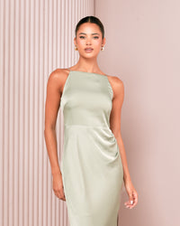 Qarol Square Neck Maxi Dress