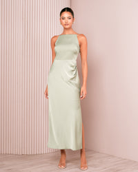 Qarol Square Neck Maxi Dress