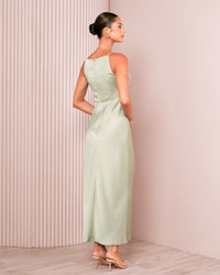Qarol Square Neck Maxi Dress