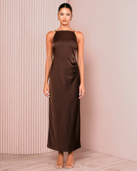 Qarol Square Neck Maxi Dress