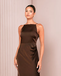 Qarol Square Neck Maxi Dress