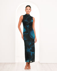 Helima Wrap Front Maxi Dress