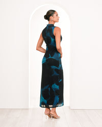 Helima Wrap Front Maxi Dress