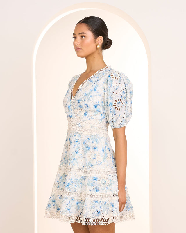 Desi Puff Sleeve Mini Dress