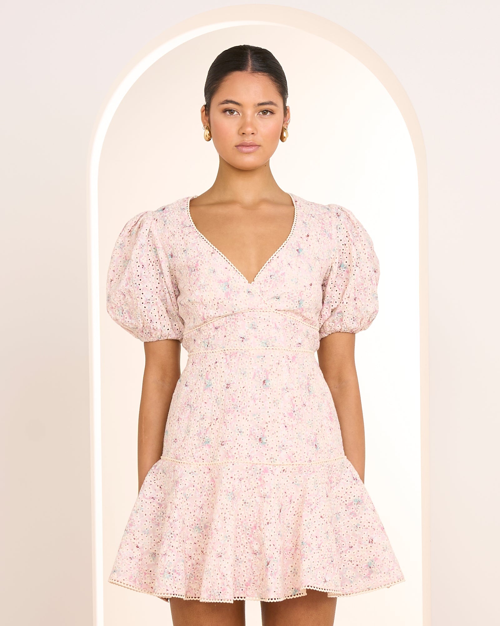 pilgrim pink dress Pilgrim Felisa Midi Dress in Pink