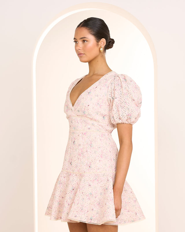 Dahlia Puff Sleeve Mini Dress